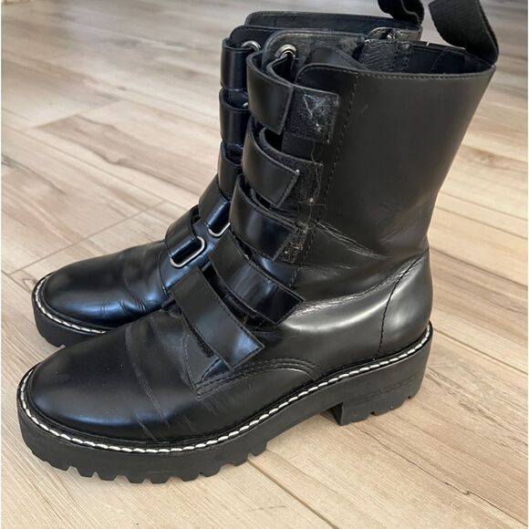 GDF Vibram soles black strappy moto grunge emo Women’s Size 6 - Picture 1 of 10